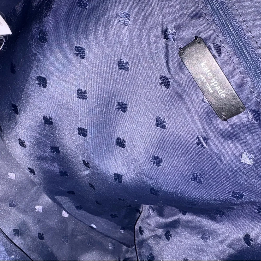Kate Spade Ellie Quilted Navy Blue Backpack